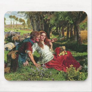 The Shepherd and his Girlfriend (by Holman Hunt) Mouse Mat