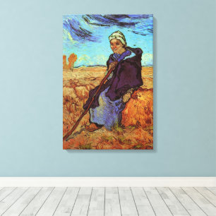 The Shepherdess (after Millet) by Vincent van Gogh Canvas Print