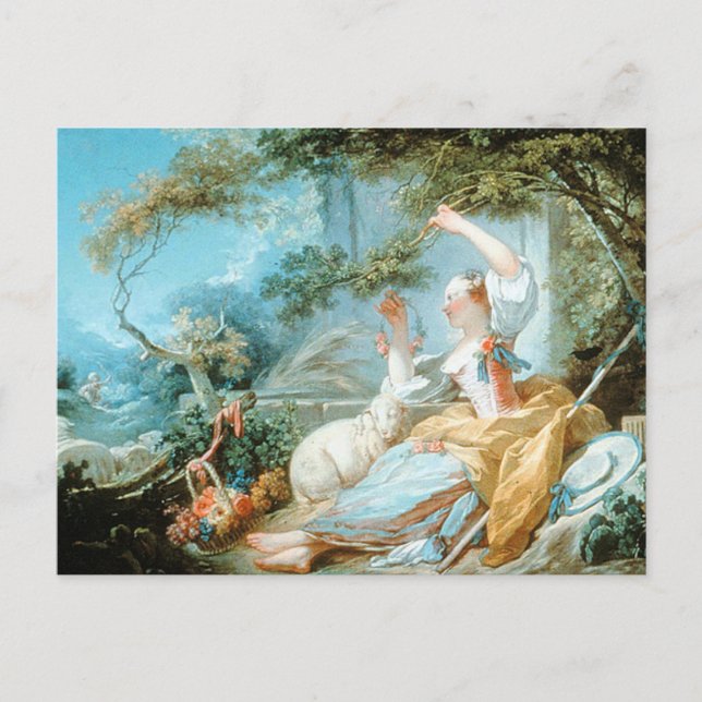The Shepherdess by Jean Honore Fragonard Postcard (Front)