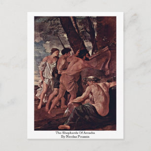 The Shepherds Of Arcadia By Nicolas Poussin Postcard