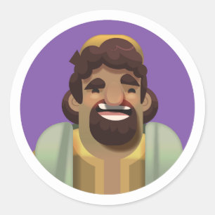 The Shepherd's Song Stickers: Jacob Classic Round Sticker