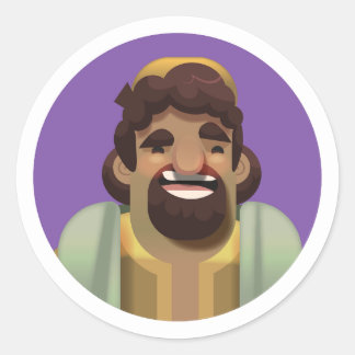 The Shepherd's Song Stickers: Jacob Classic Round Sticker