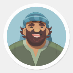 The Shepherd's Song Stickers: John Classic Round Sticker