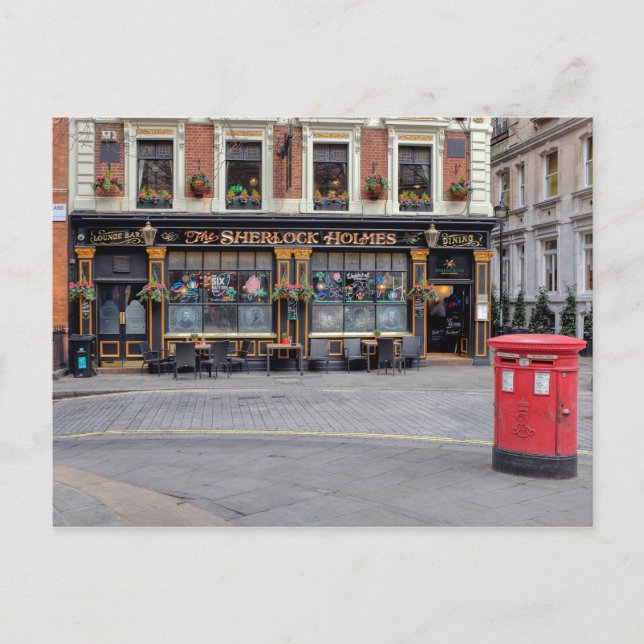 The Sherlock Holmes, Westminster London UK Postcard (Front)