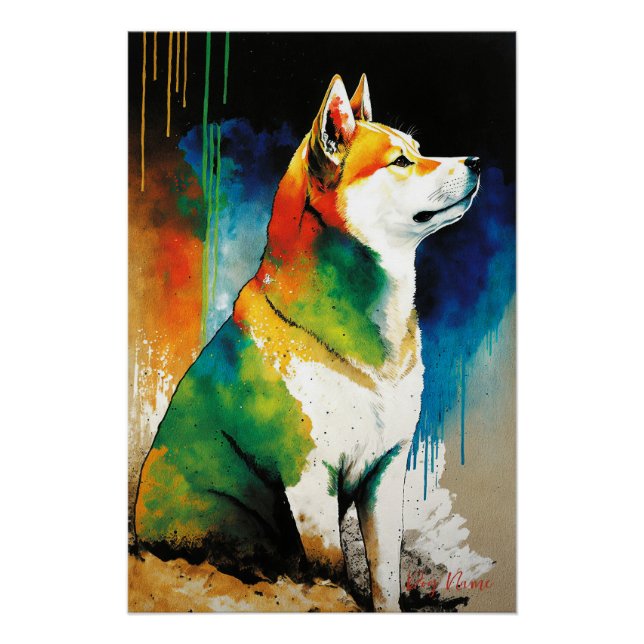 The Shiba Inu Dog - Composition 006 Poster (Front)