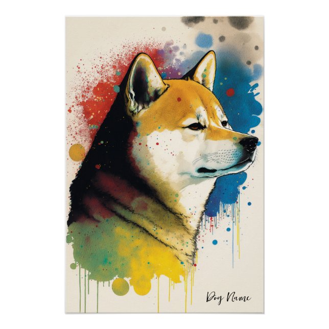 The Shiba Inu Dog - Composition 008 Poster (Front)