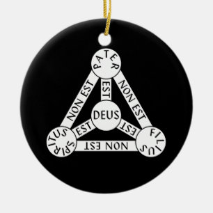 The Shield of the Trinity Ornament (double sided)