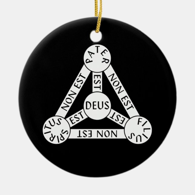 The Shield of the Trinity Ornament (double sided) (Front)