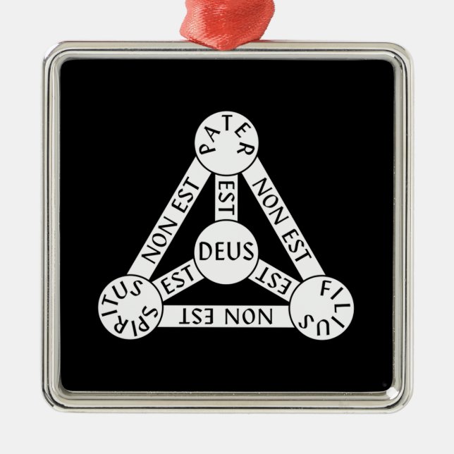 The Shield of the Trinity Pendant Ornament (Front)