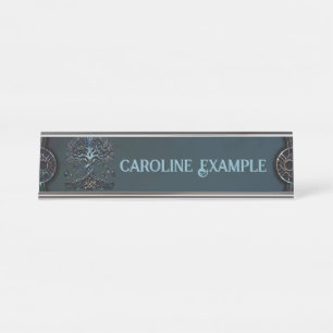 The Shine of the Tree of Life the Gems of the Soul Desk Name Plate