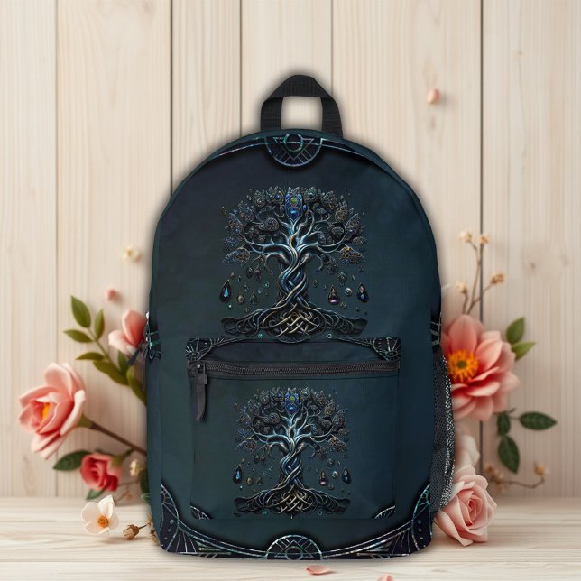 The Shine of the Tree of Life the Gems of the Soul Printed Backpack (Creator Uploaded)