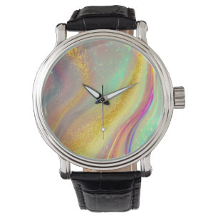 The shining Holographic Opal   Watch