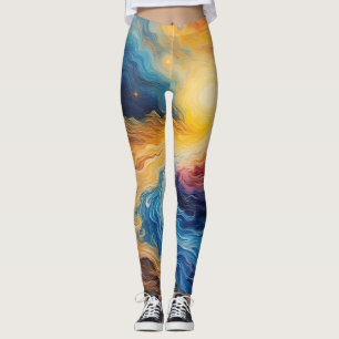 The Shining of Galactic Creation Leggings