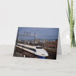 The Shinkansen or Bullet Train, Kyoto, Japan Card