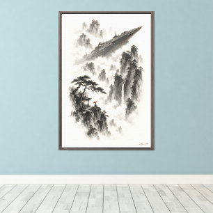 The Ship Beyond the Pines Canvas Print