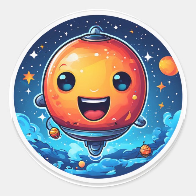 the ship classic round sticker (Front)