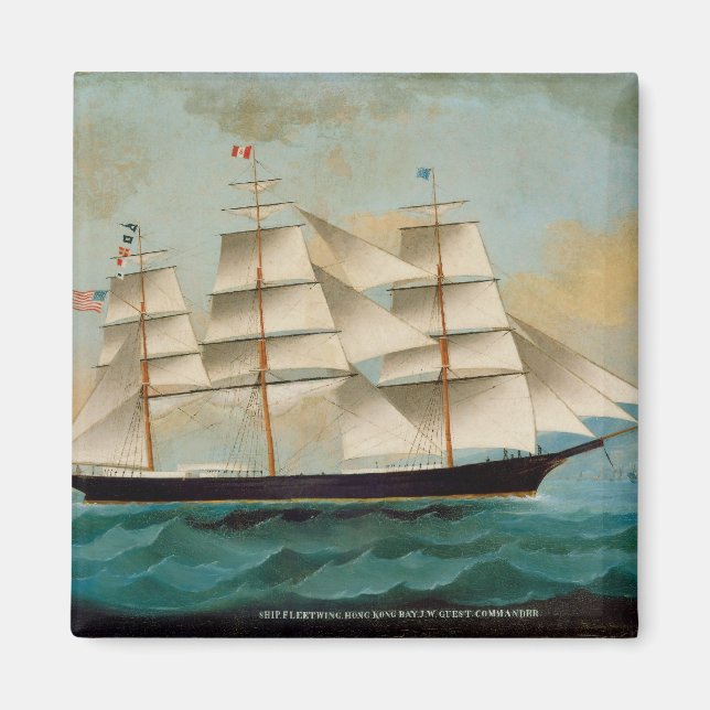 The Ship Fleetwing, Hong Kong Bay Magnet (Front)