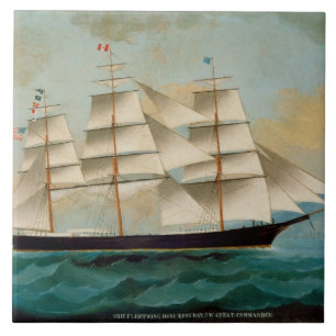 The Ship Fleetwing, Hong Kong Bay Tile