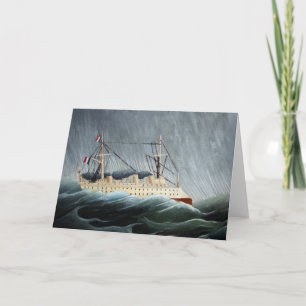 The Ship in the Tempest   Henri Rousseau Card