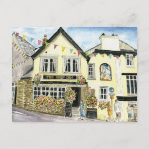 'The Ship Inn (Fowey)' Postcard