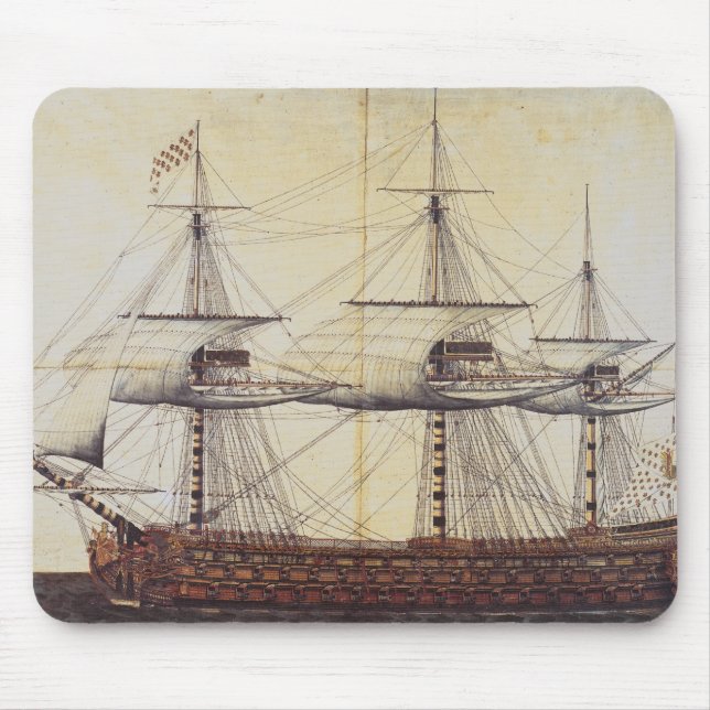 The Ship 'La Ville de Paris' Mouse Mat (Front)