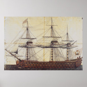 The Ship 'La Ville de Paris' Poster