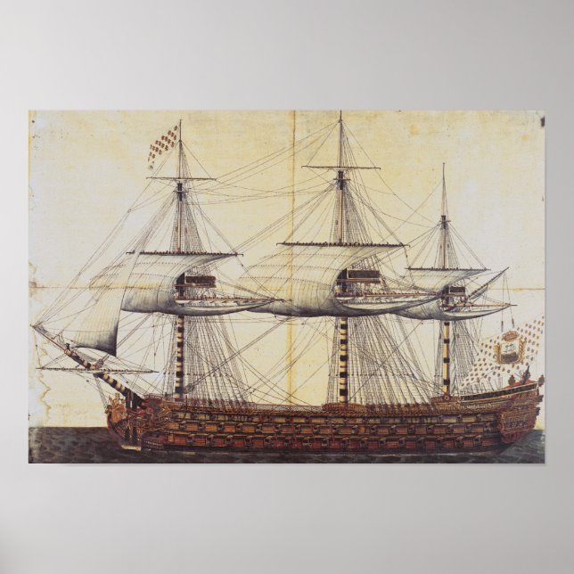 The Ship 'La Ville de Paris' Poster (Front)