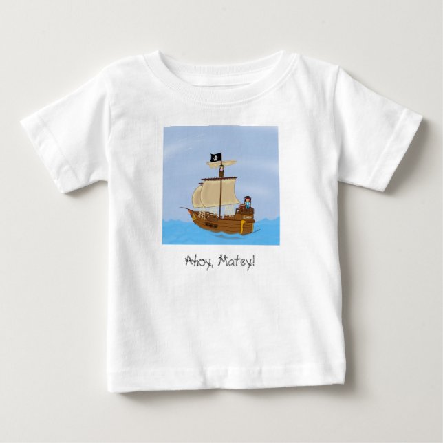 The Ship WIth Pirates  t-shirt (Front)