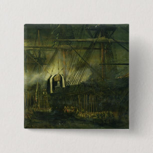 The Shipment of Napoleon's Ashes Aboard 15 Cm Square Badge
