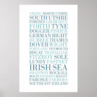 The Shipping Forecast, BBC Radio 4 Poster