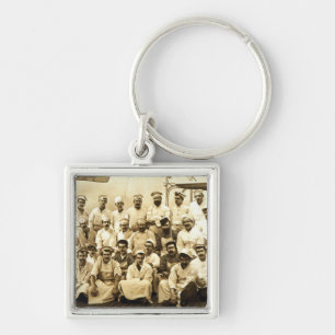 The ship's cooks aboard the R.M.S. Teutonic (b/w p Key Ring