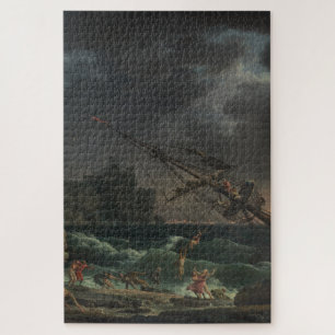 The Shipwreck by Claude-Joseph Vernet Jigsaw Puzzle