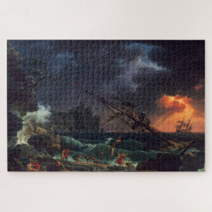 The Shipwreck by Claude Joseph Vernet Jigsaw Puzzle