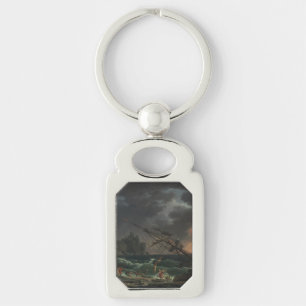 The Shipwreck by Claude-Joseph Vernet Key Ring