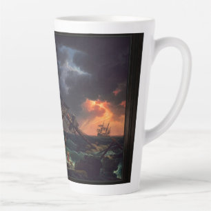 The Shipwreck by Claude Joseph Vernet Latte Mug