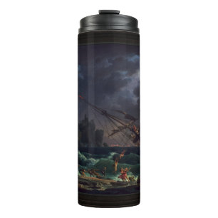The Shipwreck by Claude Joseph Vernet Thermal Tumbler