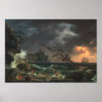 The Shipwreck - Claude-Joseph Vernet Fine Art