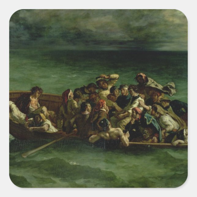 The Shipwreck of Don Juan, 1840 Square Sticker (Front)