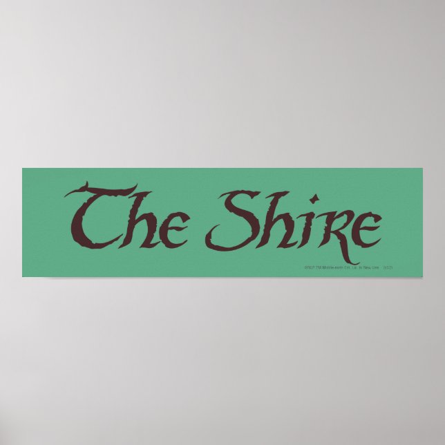 THE SHIRE™ Name Solid Poster (Front)