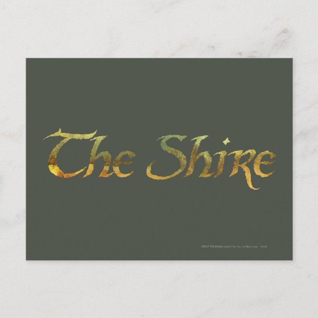 THE SHIRE™ Name Textured Postcard (Front)