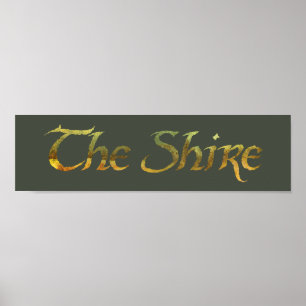 THE SHIRE™ Name Textured Poster