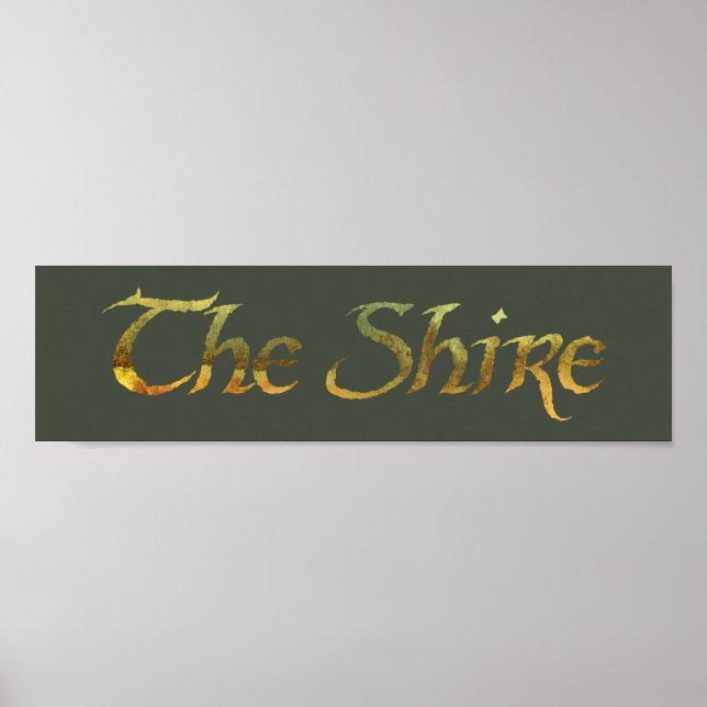 THE SHIRE™ Name Textured Poster (Front)