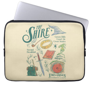 THE SHIRE™ Watercolor Collage Graphic Laptop Sleeve