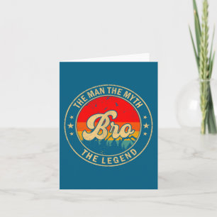 The Shirt Bro Myth Legend Vintage Retro Card