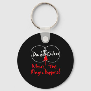The Shirt Nerdy Dad Jokes Venn Diagram Key Ring