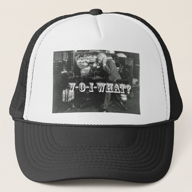 The Shocking Introduction of VoIP Telephone Trucker Hat (Front)