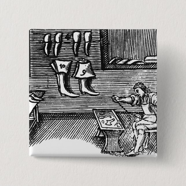 The Shoemaker 15 Cm Square Badge (Front)