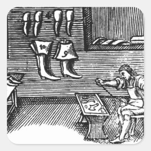 The Shoemaker Square Sticker