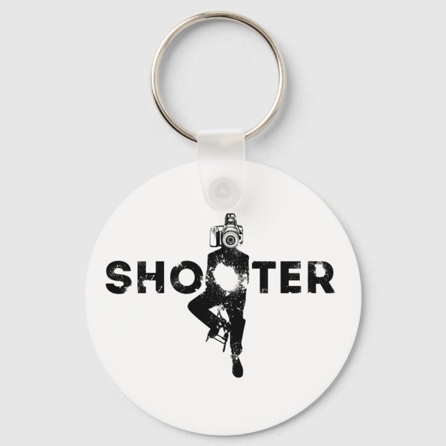 The Shooter - Photographer Key Ring (Front)