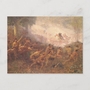 The Shooting of General Braddock Postcard